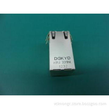 10 / 100 / 1000Base 12 Pin USB Hub Shieded RJ45 Single Port